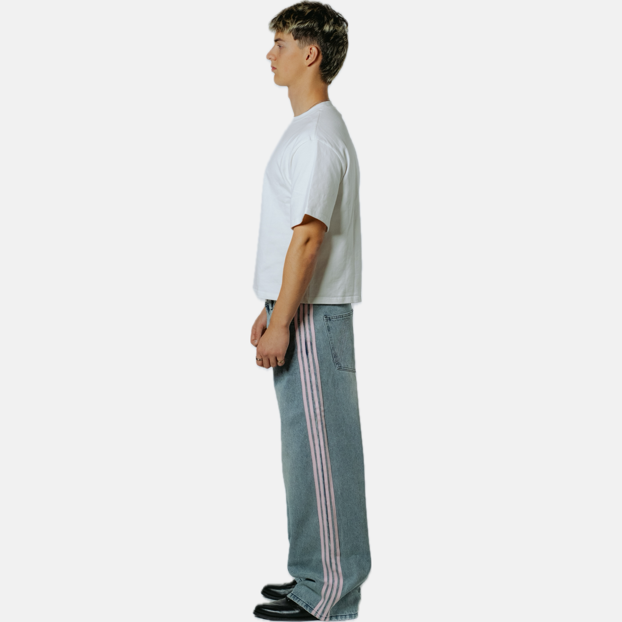 Pink Stripes Denim