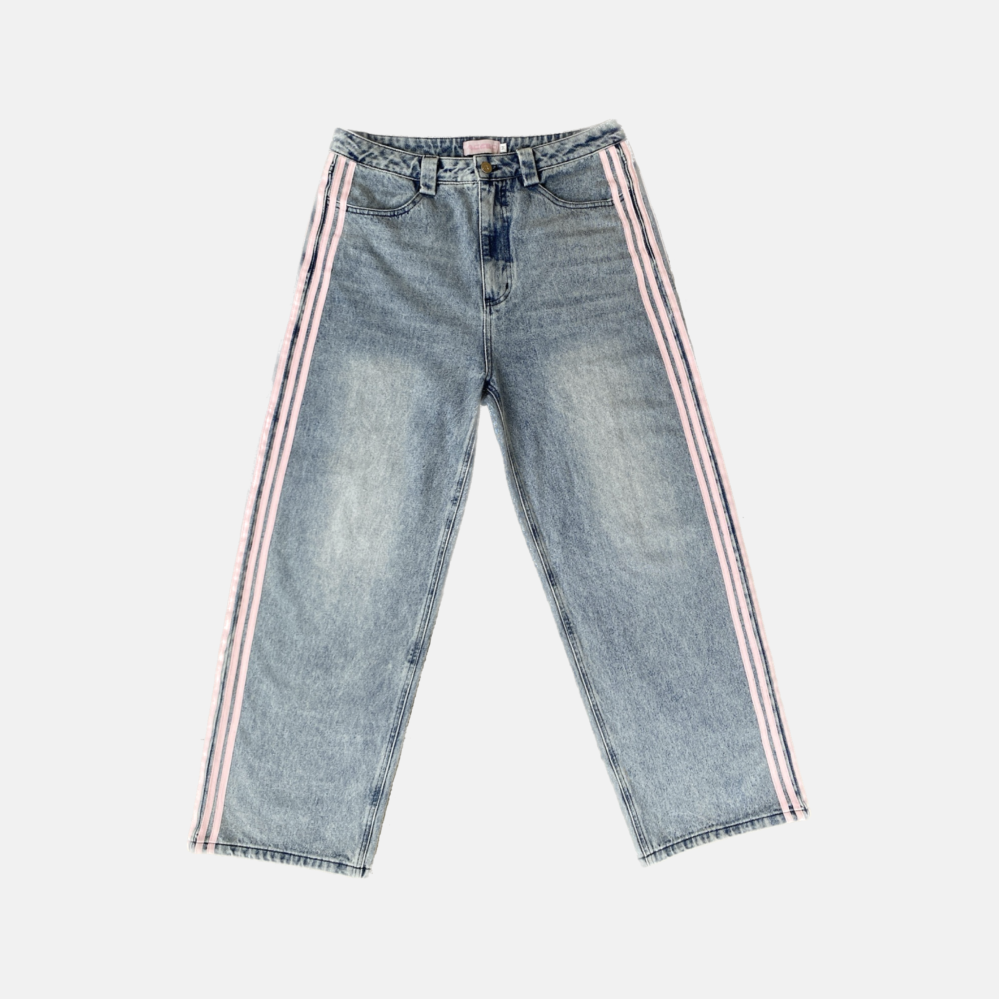 PINK STRIPES DENIM